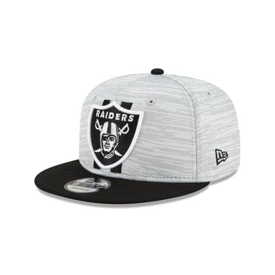 Las Vegas Raiders Gorra | New Era Official NFL Training 9fifty Snapback Cap Mexico - Negros